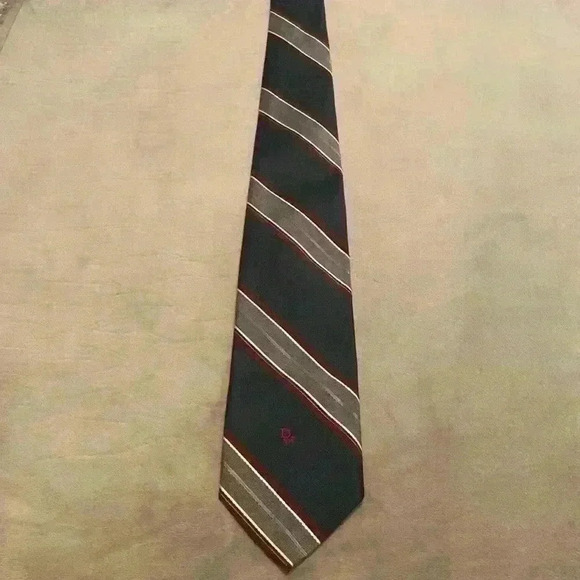 Christian Dior Necktie Polyester Silk Blend - Picture 2 of 8